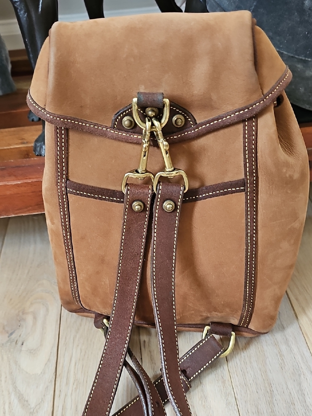 Dooney & Bourke Newbuck Suede Backpack Excellent Unused Condition - Picture 3 of 13